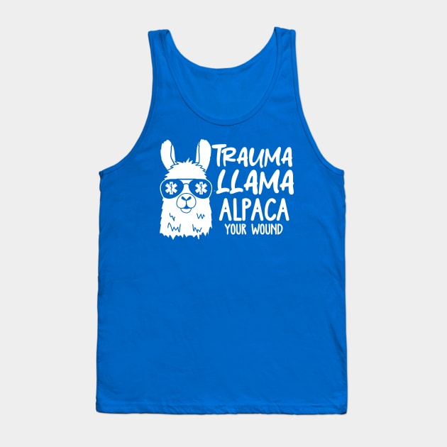 Trauma Llama Alpaca Your Wound Tank Top by AngelBeez29